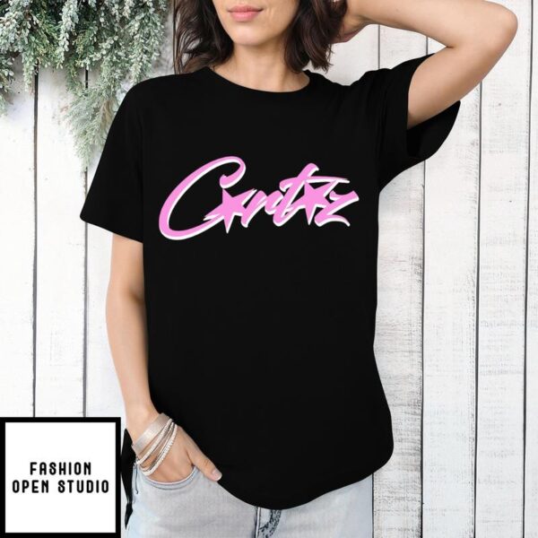 Corteiz T-Shirt Grand Logo Classique Allstarz Rose