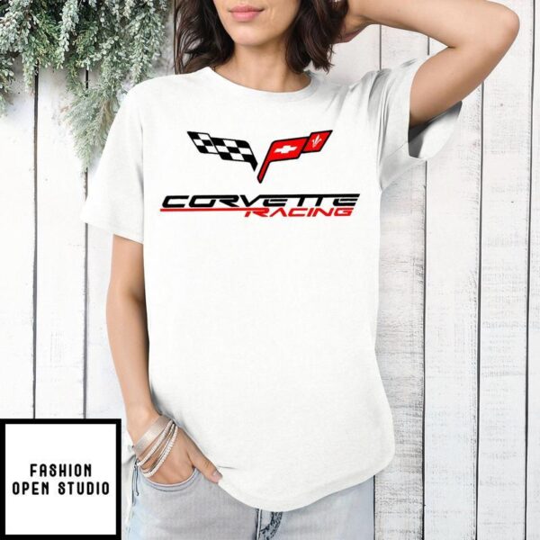 Corvette Racing T-Shirt Jake Skull Racing Style T-Shirt