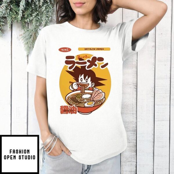 Goku Eating Ramen Dragon Ball Z T-Shirt