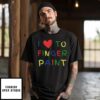 I Love To Finger Paint Couple T-Shirt
