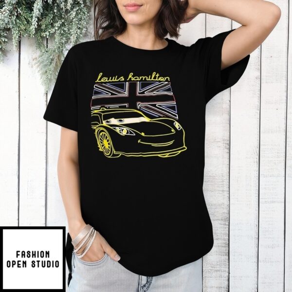 Lewis Hamilton United Kingdom Flag T-Shirt