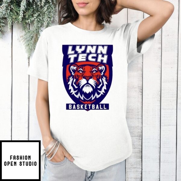 Lynn Vocational Technical Tiger Boys Basketball Logo T-Shirt