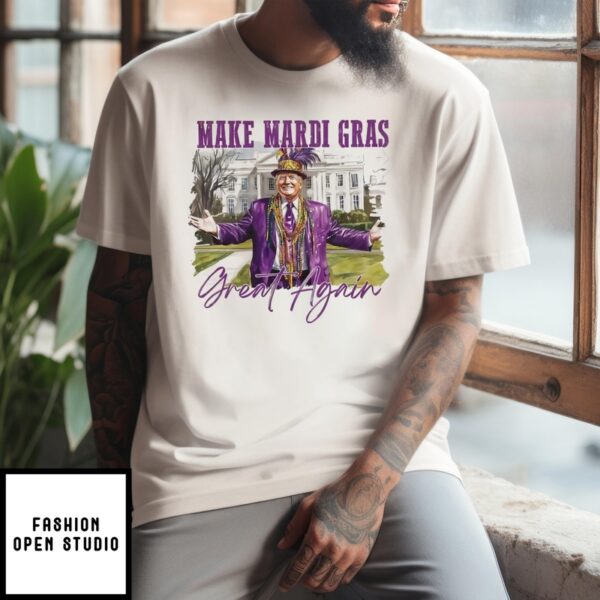 Make Mardi Gras Great Again, Funny Trump Mardi Gras T-Shirt