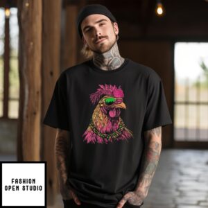 Mardi Gras Chicken T-Shirt