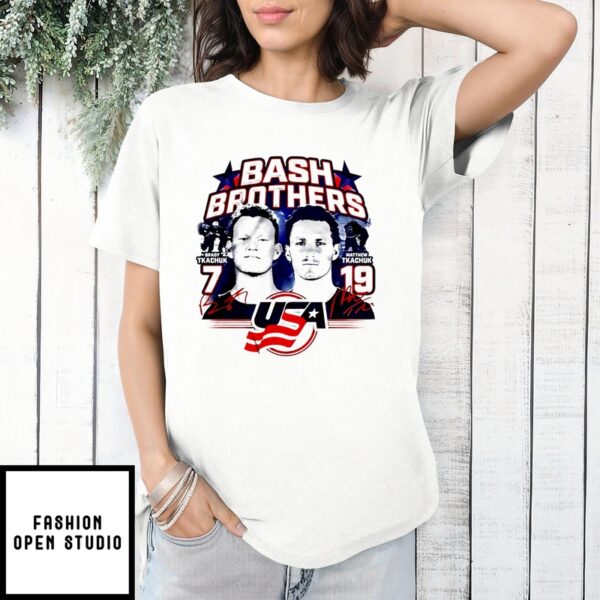 Matthew And Brady Tkachuk Bash Brothers Usa Hockey 4 Nations Vs Canada Shirt