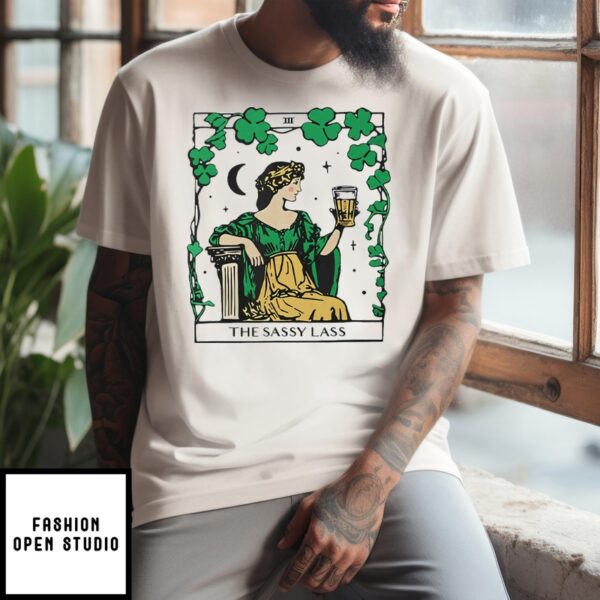 Patrick’S Day The Sassy Lass Tarot Card T-Shirt