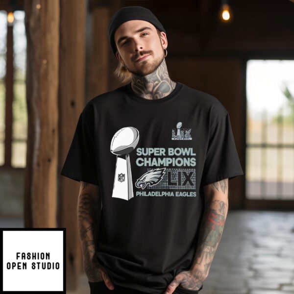 Philadelphia Eagles Super Bowl Lix Champions T-Shirt