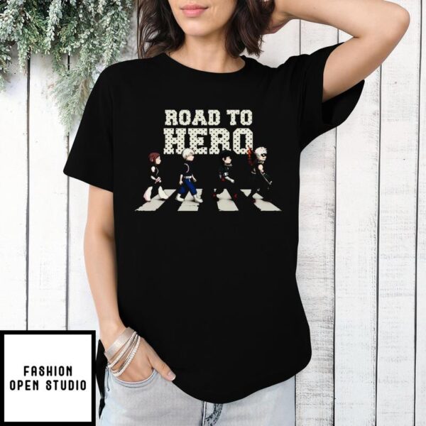 Road To Hero My Hero Academia Abbey Road T-shirt Anime T-Shirt All Day T-Shirt