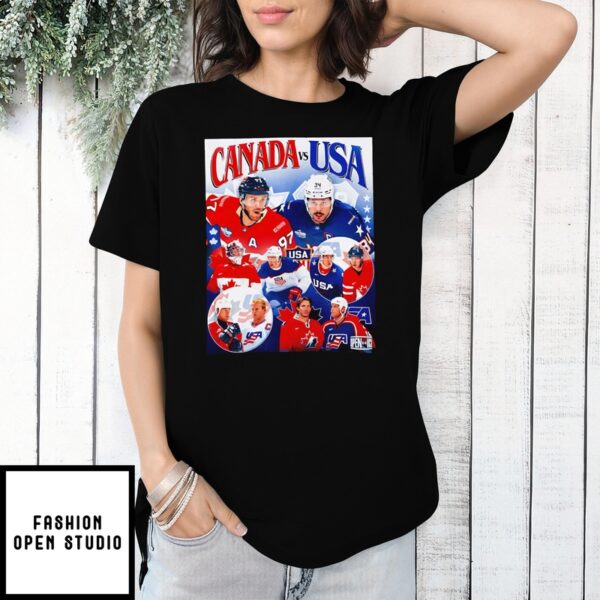 The United States And Canada Meet In Best-On-Best Hockey Poster Shirt