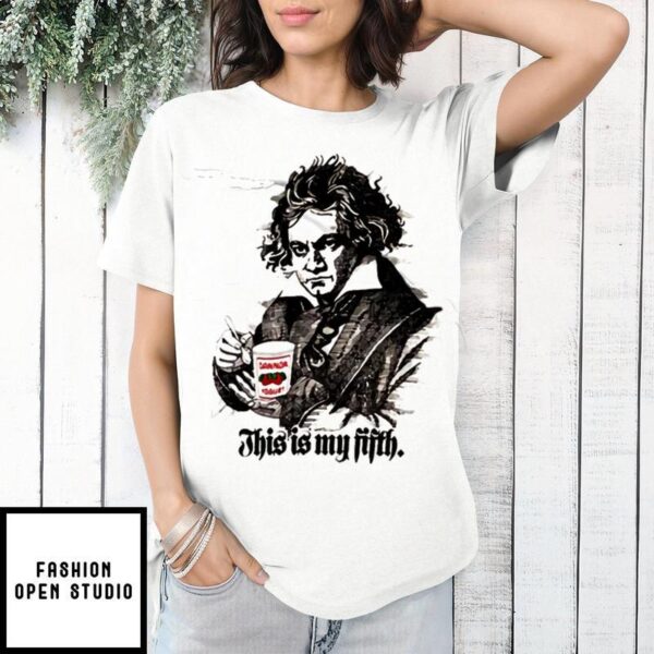 Vintage Dannon Yogurt Ludwig Van Beethoven T-Shirt On Sale