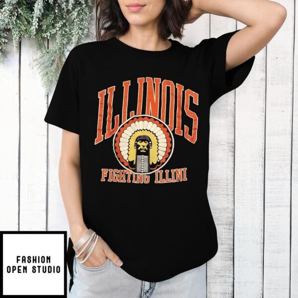 Vintage University Of Illinois Fighting Illini NCAA Sweatshirt