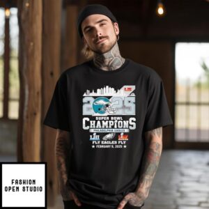 2025 Super Bowl LIX Champions Philadelphia Eagles February 9, 2025 T-Shirt