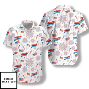 4th Of July Us Pattern Hawaiian Shirt