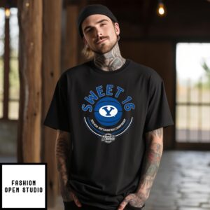 Byu Cougars Basketball 2025 March Madness Sweet Sixteen T-Shirt