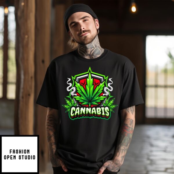 Cannabis Funny Cartoon Figure T-Shirt