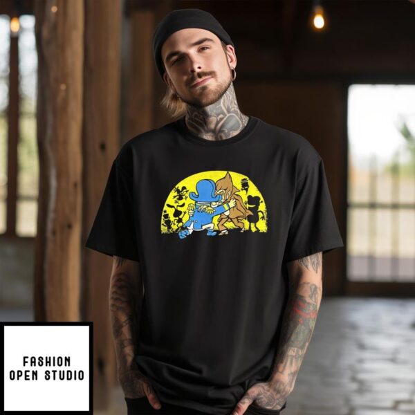 Captain Crunch & Count Chocula Brawling On This T-Shirt