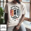 Chiefs Vs Eagles Super Bowl 2025 Lix American Flag T-Shirt
