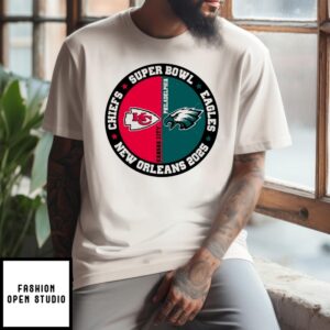Chiefs Vs Eagles Super Bowl 2025 Super Bowl Lix New Orleans 2025 T-Shirt