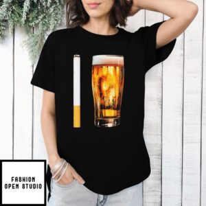 Cigarette Beer Graphic T-Shirt