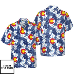 Colorado Flag Seamless Pattern Usa Hawaiian Shirt