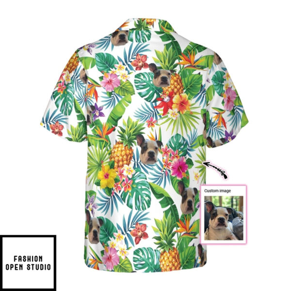 Dog And Tropical Pineapple Custom Men Hawaiian Shirt For Dog Lovers