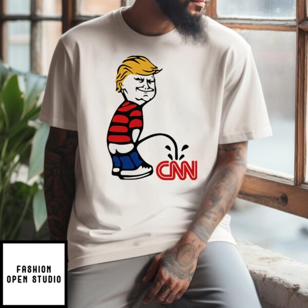 Donald Trump Piss On Cnn Fake News T-Shirt