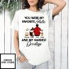 Favorite Hello And My Hardest Goodbye – Personalized Custom Unisex T-shirt
