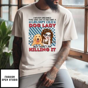 Grumpy Old Dog Lady – Personalized Custom Unisex T-shirt