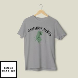 Grumpysaurus Funny Cartoon Character T-Shirt