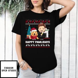 Happy Pawlidays – Personalized Custom Unisex T-shirt