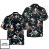 Hockey Tropical Black & Blue Hawaiian Shirt
