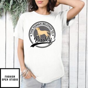 Human Belongs To Dog (light Ver.) – Personalized Custom Unisex T-shirt