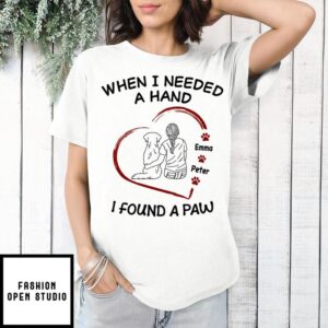 I Found A Paw – Personalized Custom Unisex T-shirt