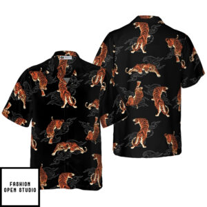 Japanese Tiger Shirt For Men Hawaiian Shirt