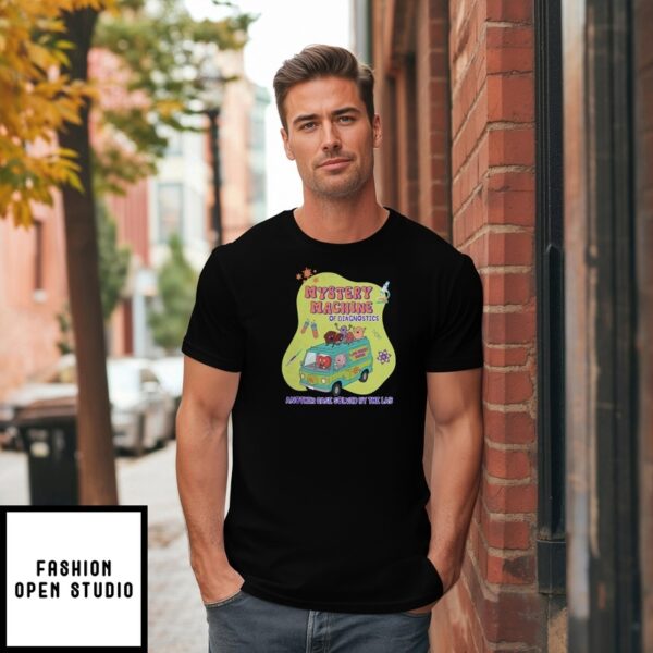 Lab Week 2025 Pathology Mystery Machine Of Diagnostics T-Shirt