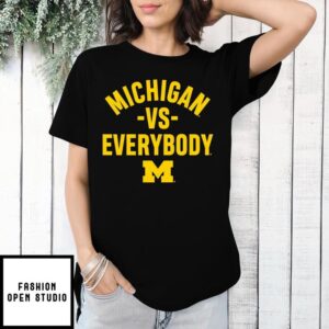 Michigan vs everybody M logo T-Shirt