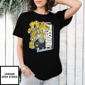 Missouri Tigers Basketball angry mascot dunk T-Shirt