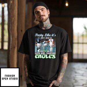 Nick Foles and Jalen Hurts Party like it’s 2024 2025 Super Bowl Champions Eagles T-Shirt