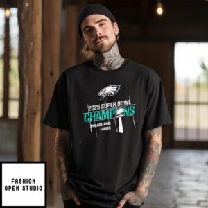 Philadelphia Eagles 2025 NFL Super Bowl Champions T-Shirt