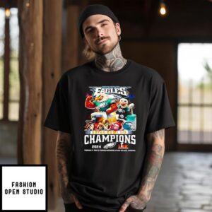 Philadelphia Eagles Super Bowl LIX Champions February 9, 2025 AT Caesars Superdome In New Orleans, Louisiana T-Shirt