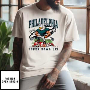 Philadelphia Eagles Superdome Super Bowl Lix Feb 9 2025 T-Shirt