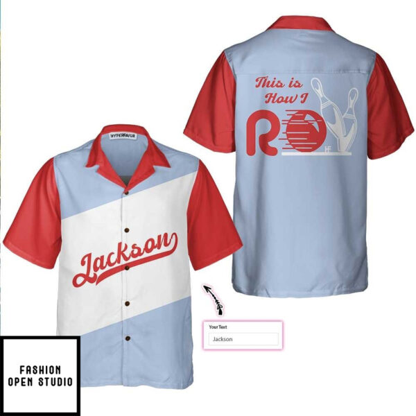 Retro Bowling Custom Hawaiian Shirt, Personalized Bowling Shirt, Best Gift For Bowling Players