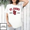 St John’S Red Storm Basketball Estd 1870 T-Shirt