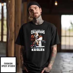 Super Bowl LIX Champions 2025 Winner Philadelphia Eagles mascot T-Shirt