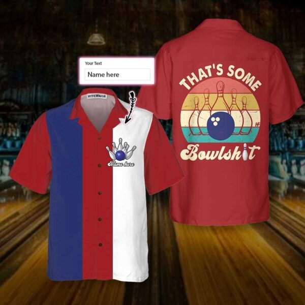 That’s Some Bowlsht Bowling Vintage Custom Hawaiian Shirt, Personalized Bowling Shirt, Best Gift For Bowling Players