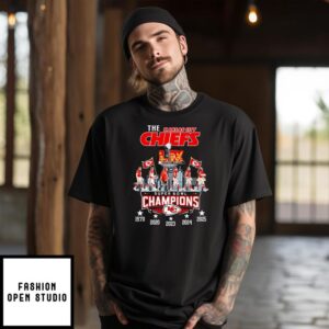 The Kansas City Chiefs walking Super Bowl Champions 2025 T-Shirt
