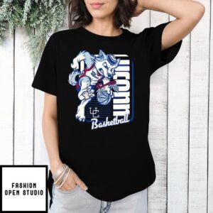 UConn Huskies Basketball mascot dunk T-Shirt