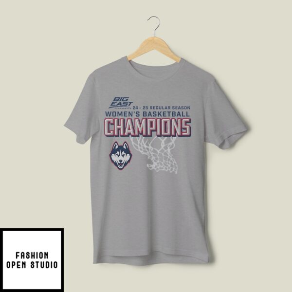 Uconn Women’S Basketball 2024-2025 Regular Season Champions T-Shirt