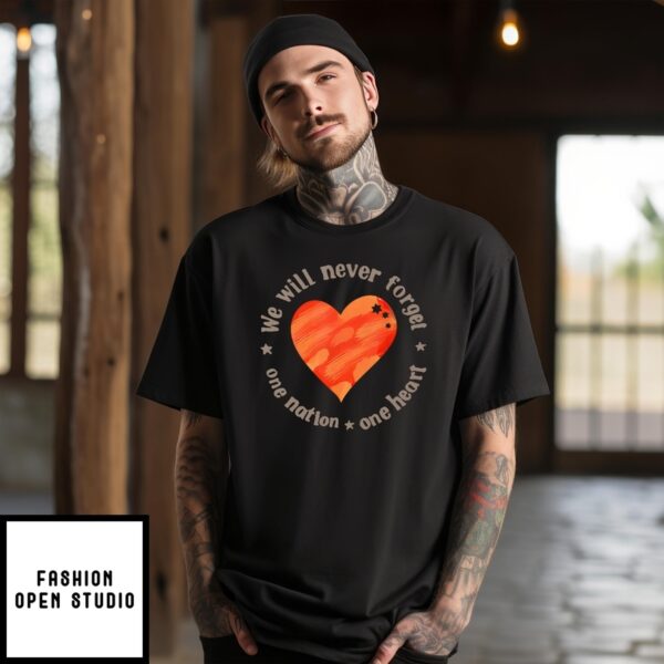 We Will Never Forget One Nation One Heart Bibas Family T-Shirt