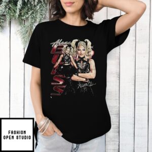 Alexa Bliss Wwe Pose Graphic Collage T-Shirt